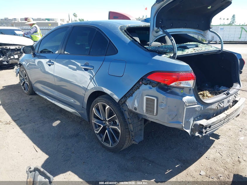 2021 Toyota Corolla VIN JTDS4MCE3MJ060740 IAAI salvage auction — FRONT & REAR, Salvage (California), sold $4,975 on 2026-07-14 (photo 3)