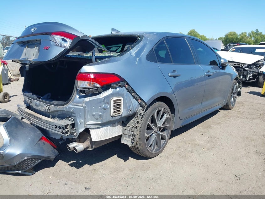 2021 Toyota Corolla VIN JTDS4MCE3MJ060740 IAAI salvage auction — FRONT & REAR, Salvage (California), sold $4,975 on 2026-07-14 (photo 4)