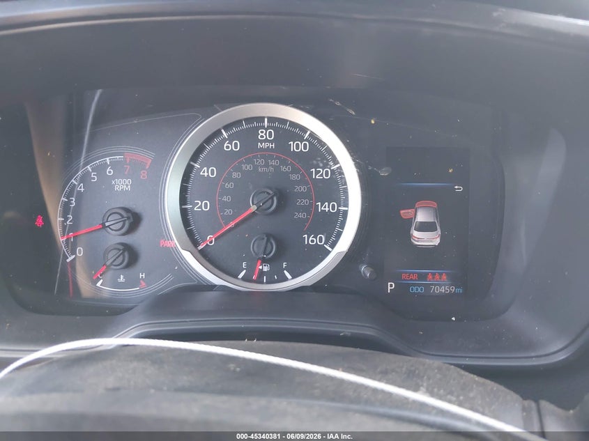 2021 Toyota Corolla VIN JTDS4MCE3MJ060740 IAAI salvage auction — FRONT & REAR, Salvage (California), sold $4,975 on 2026-07-14 (photo 7)