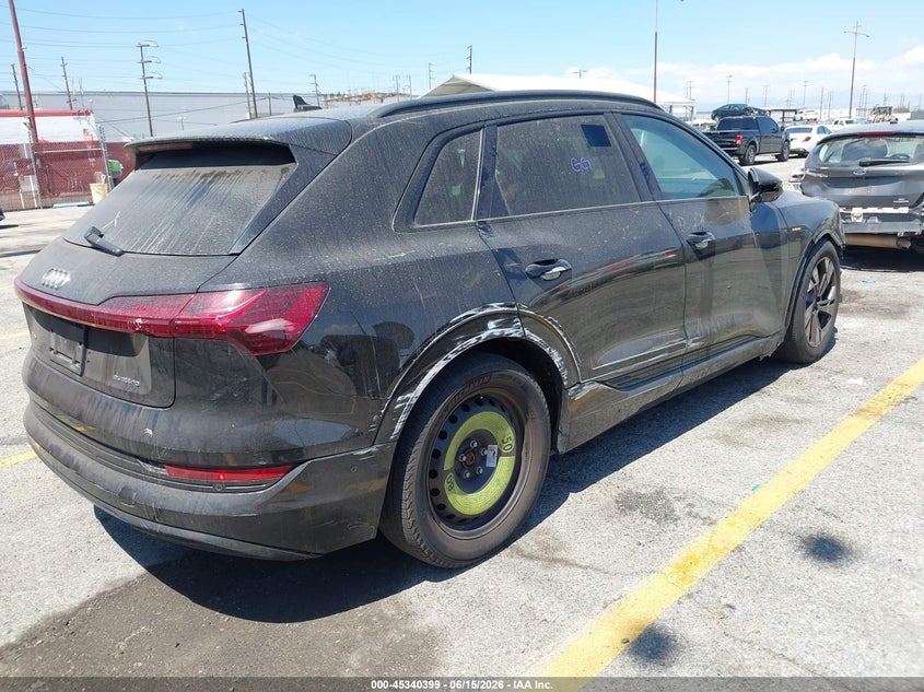 2021 Audi E-tron VIN WA1AAAGE5MB028762 IAAI salvage auction — FRONT END, Nrc Lienholder Repossession Paperwork (California), sold $3,550 on 2026-07-07 (photo 4)
