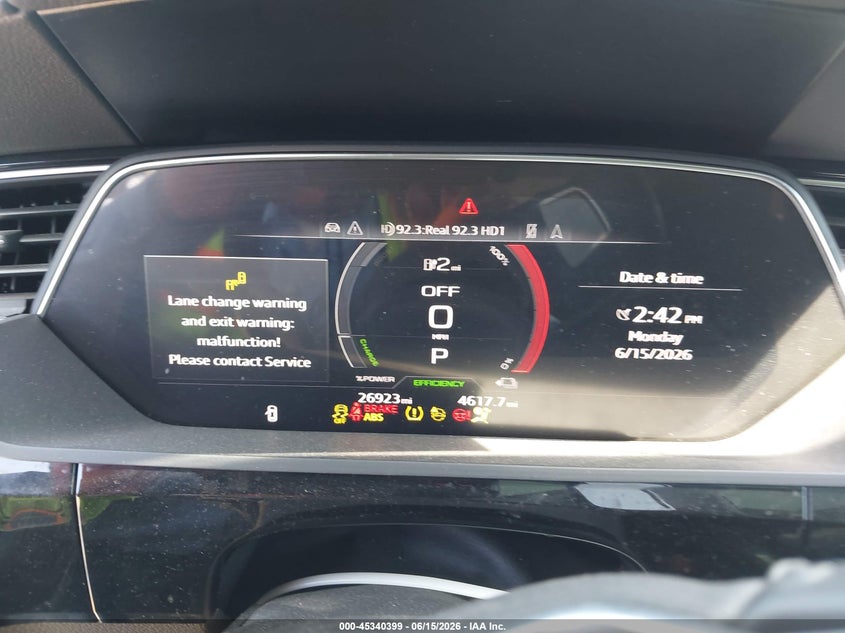 2021 Audi E-tron VIN WA1AAAGE5MB028762 IAAI salvage auction — FRONT END, Nrc Lienholder Repossession Paperwork (California), sold $3,550 on 2026-07-07 (photo 7)