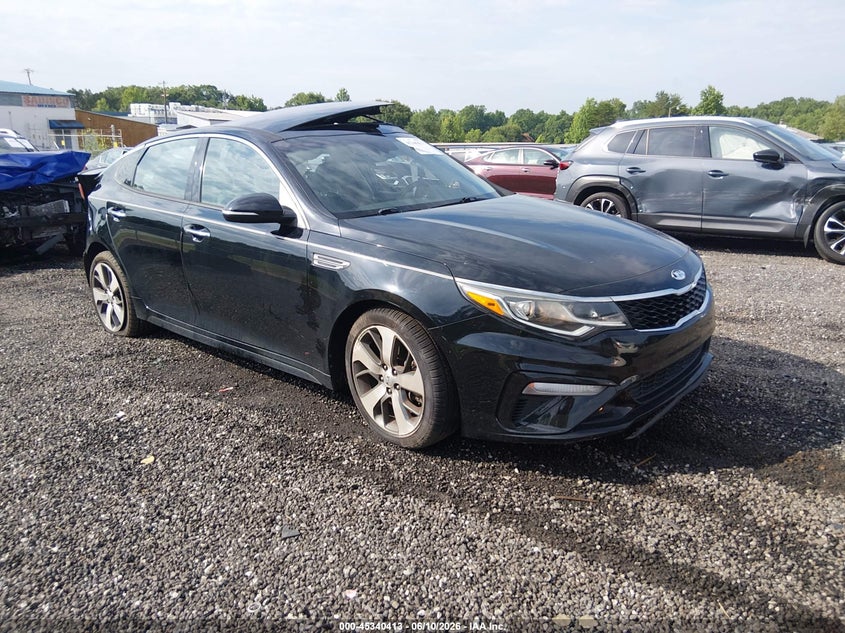 2019 Kia Optima VIN 5XXGT4L38KG295160 IAAI salvage auction — SIDE, Salvage (South Carolina), sold $525 on 2026-07-28 (photo 1)