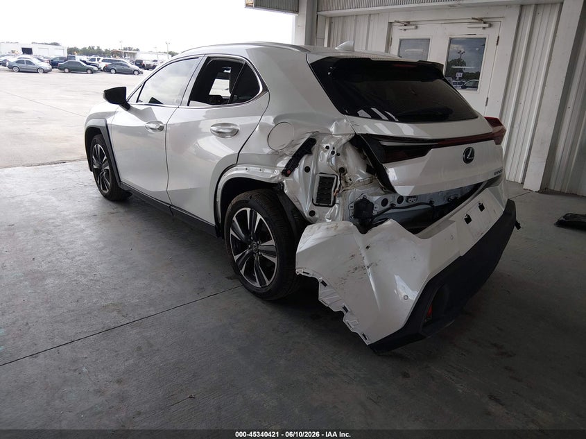 2020 Lexus Ux VIN JTHX3JBH7L2022776 IAAI salvage auction — RIGHT FRONT, Rebuildable (Florida), sold $7,100 on 2026-07-08 (photo 3)