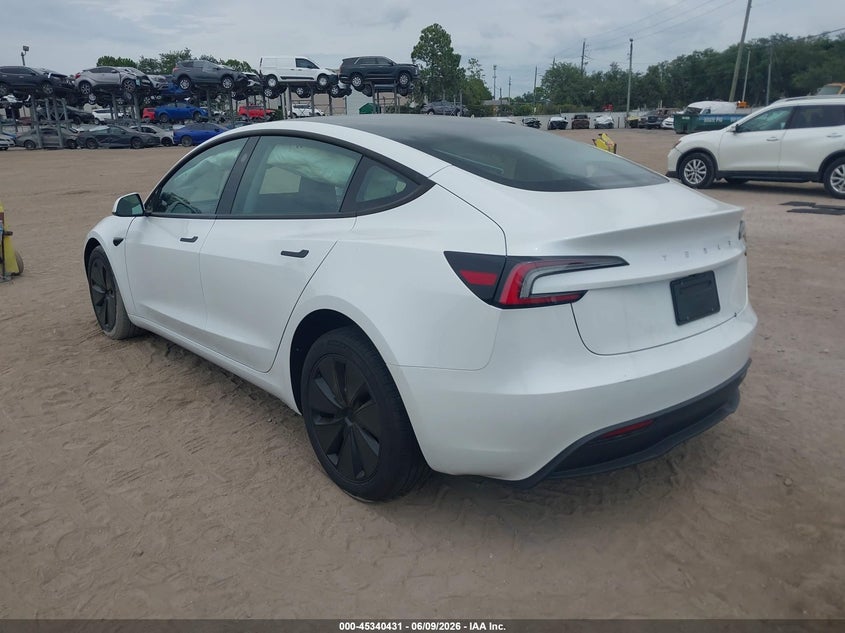 2025 Tesla Model 3 VIN 5YJ3E1EA3SF058646 IAAI salvage auction — FRONT END, Rebuildable (Florida), sold $10,250 on 2026-07-23 (photo 3)
