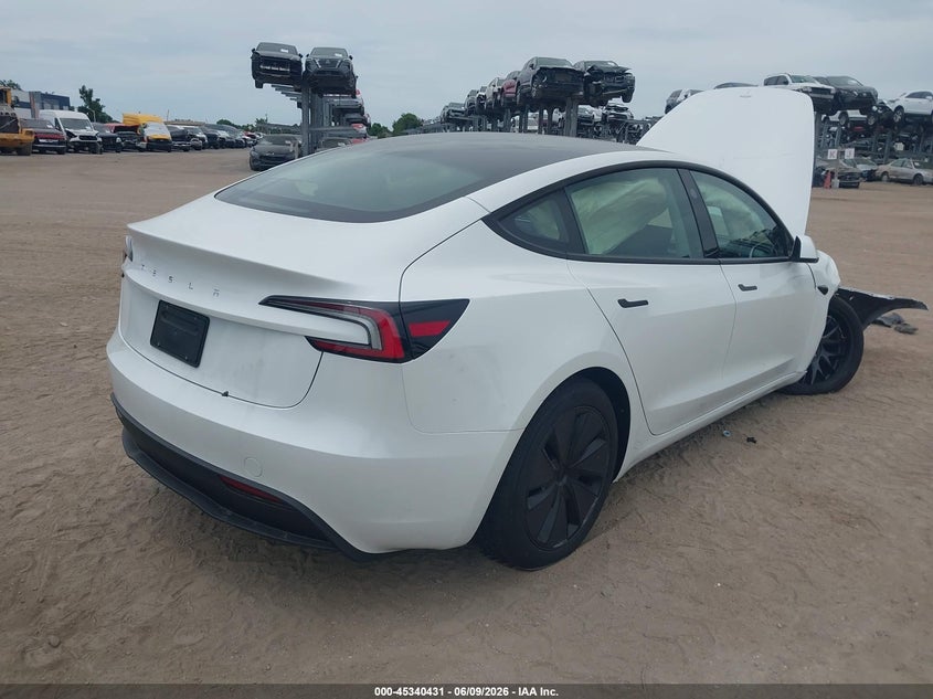 2025 Tesla Model 3 VIN 5YJ3E1EA3SF058646 IAAI salvage auction — FRONT END, Rebuildable (Florida), sold $10,250 on 2026-07-23 (photo 4)