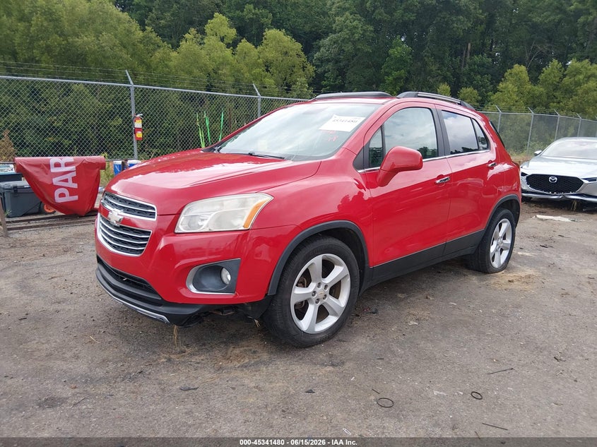 2015 Chevrolet Trax VIN KL7CJNSB9FB212492 IAAI salvage auction — FRONT END, Salvage (Mississippi), sold $750 on 2026-07-29 (photo 2)