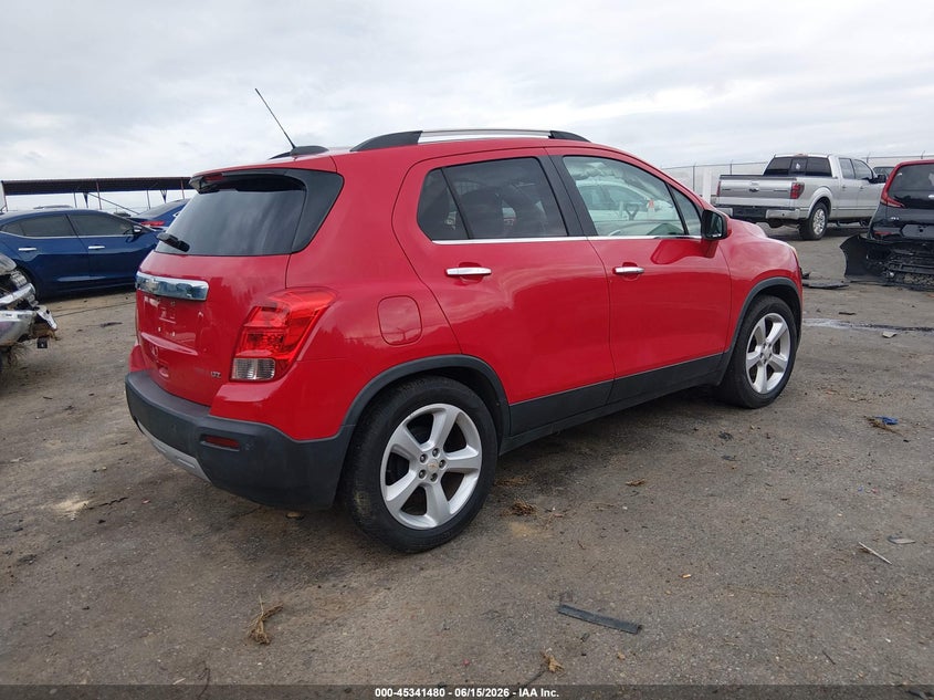 2015 Chevrolet Trax VIN KL7CJNSB9FB212492 IAAI salvage auction — FRONT END, Salvage (Mississippi), sold $750 on 2026-07-29 (photo 4)