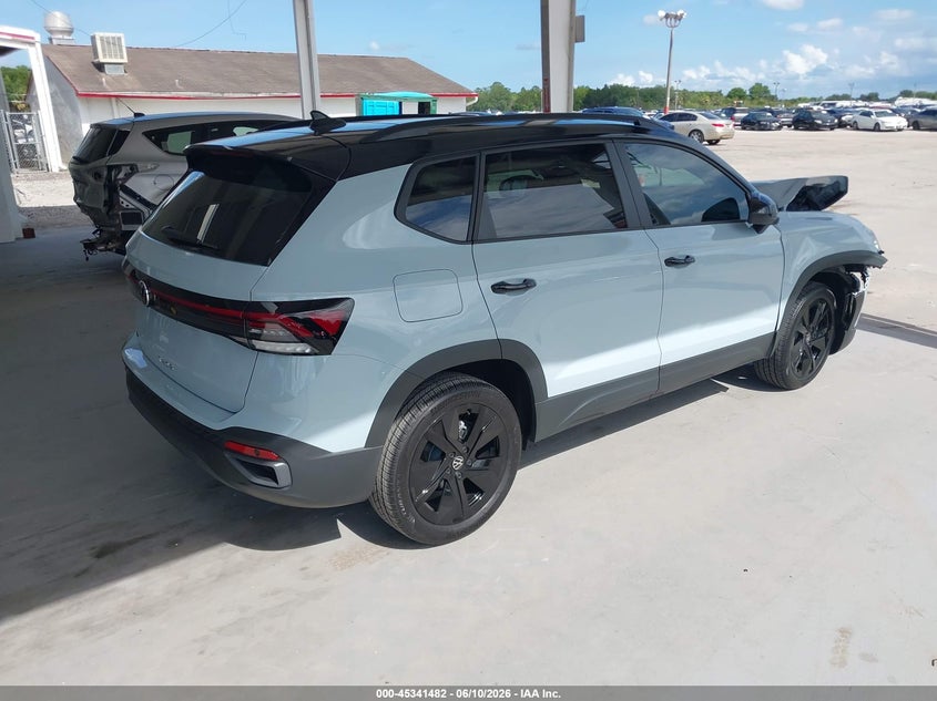 2026 Volkswagen Taos VIN 3VV3C7B25TM044204 IAAI salvage auction — FRONT END, Salvage Title, sold $5,600 on 2026-07-24 (photo 4)
