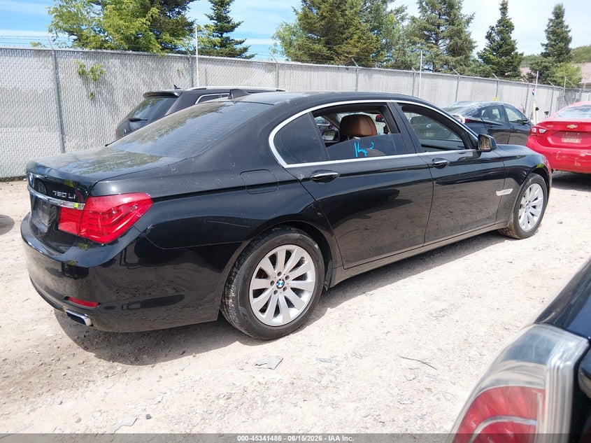 2010 BMW 7er VIN WBAKB8C51ACY64397 IAAI salvage auction — HAIL, Junk Bill Of Sale Mv2459 (Wisconsin), sold $25 on 2026-07-29 (photo 4)