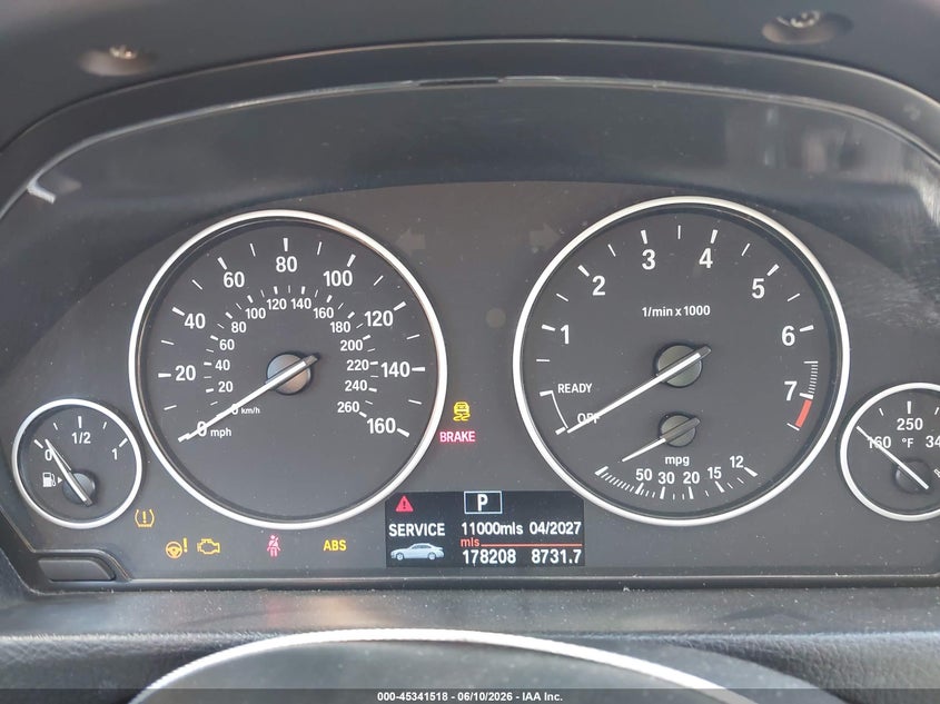 2013 BMW 3er VIN WBA3C1G56DNR47013 IAAI salvage auction — LEFT SIDE, Salvage (California), sold $675 on 2026-07-08 (photo 7)