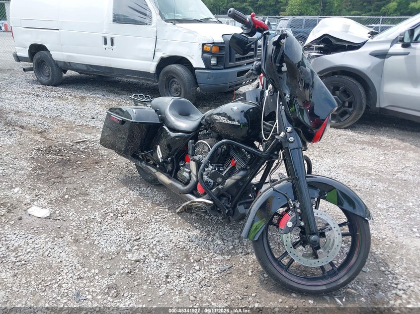 2014 Harley-davidson Street glide VIN 1HD1KBM32EB604318 IAAI salvage auction — ALL OVER, Mv-907A (New York), sold $3,600 on 2026-08-01 (photo 1)
