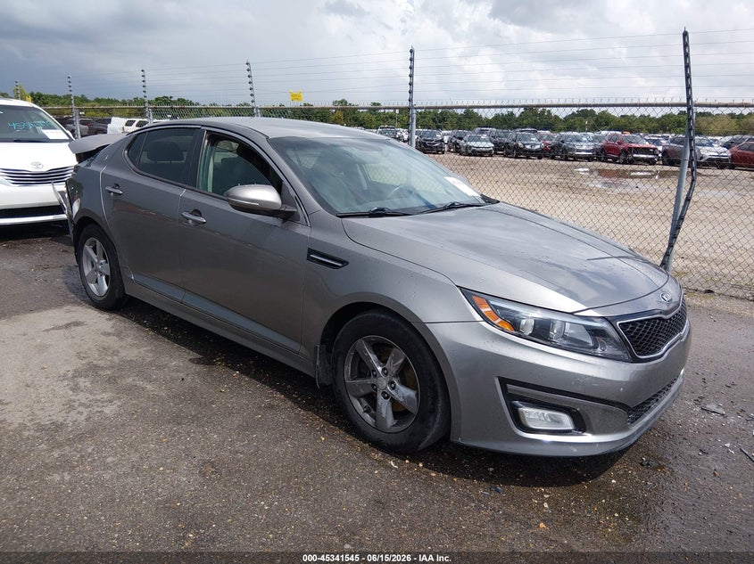 2015 Kia Optima VIN 5XXGM4A76FG480140 IAAI salvage auction — REAR END, Salvage - Greater Than 75% (Maryland), sold $700 on 2026-07-13 (photo 1)