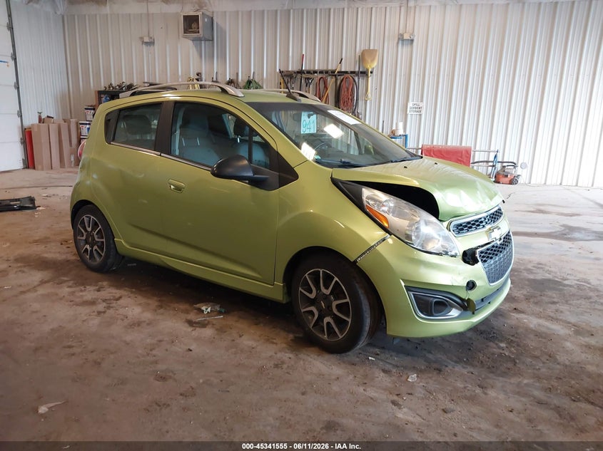 2013 Chevrolet Spark VIN KL8CF6S95DC574519 IAAI salvage auction — FRONT END, Clear (Michigan), sold $300 on 2026-07-14 (photo 1)