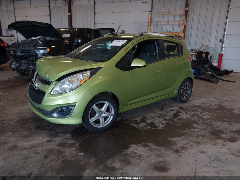 2013 Chevrolet Spark VIN KL8CF6S95DC574519 IAAI salvage auction — FRONT END, Clear (Michigan), sold $300 on 2026-07-14 (photo 2)