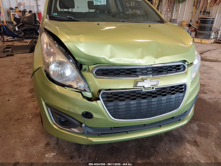 2013 Chevrolet Spark VIN KL8CF6S95DC574519 IAAI salvage auction — FRONT END, Clear (Michigan), sold $300 on 2026-07-14 (photo 6)