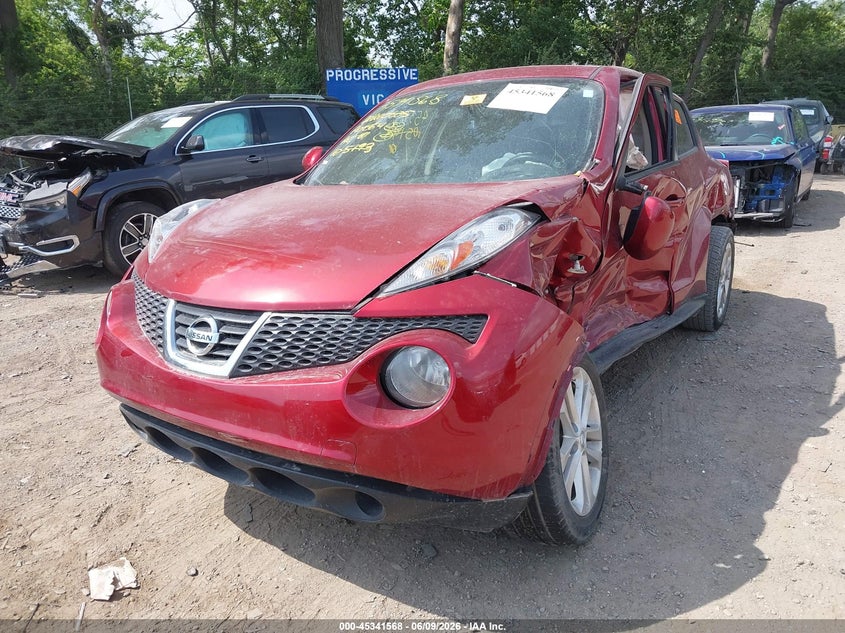 2012 Nissan Juke VIN JN8AF5MV5CT105193 IAAI salvage auction — LEFT & RIGHT, Clear (Indiana), sold $675 on 2026-07-15 (photo 2)