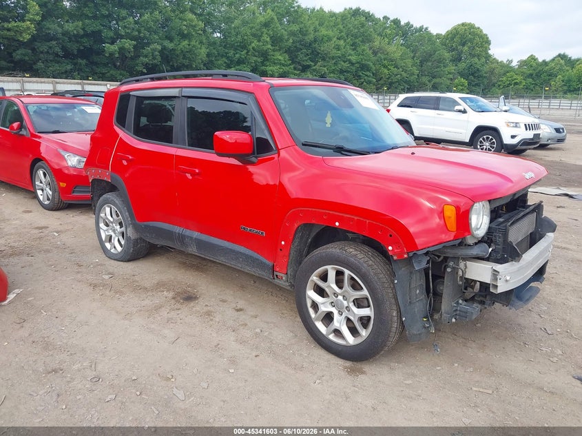 2017 Jeep Renegade VIN ZACCJBBB2HPG46392 IAAI salvage auction — FRONT & REAR, Salvage (Tennessee), sold $1,700 on 2026-07-29 (photo 1)