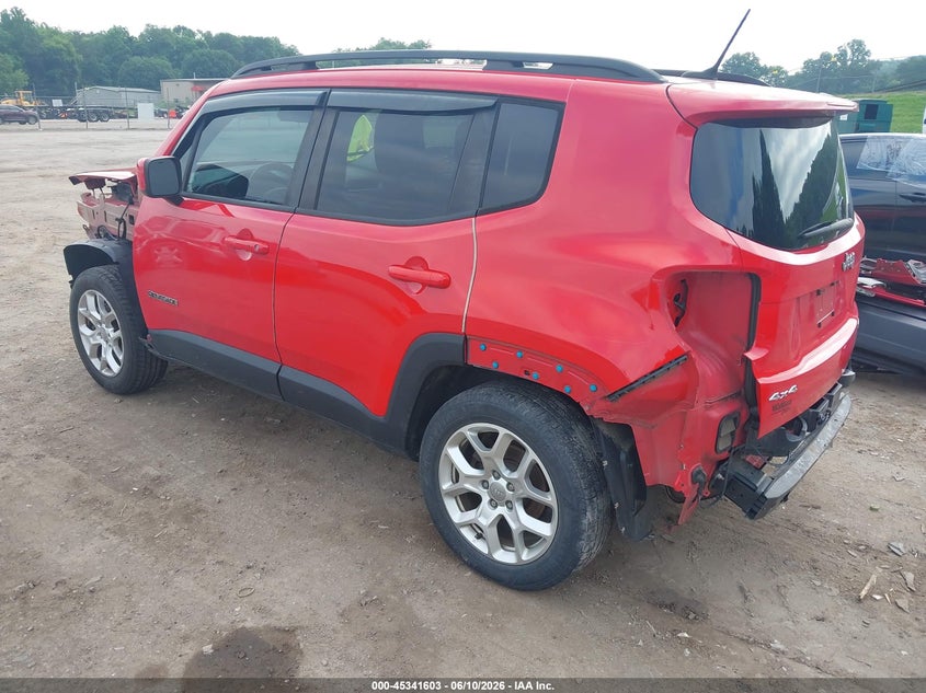 2017 Jeep Renegade VIN ZACCJBBB2HPG46392 IAAI salvage auction — FRONT & REAR, Salvage (Tennessee), sold $1,700 on 2026-07-29 (photo 3)