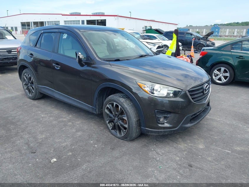 2016 Mazda Cx-5 VIN JM3KE4DY2G0686643 IAAI salvage auction — LEFT FRONT, Salvage (Illinois), sold $3,400 on 2026-09-11 (photo 1)