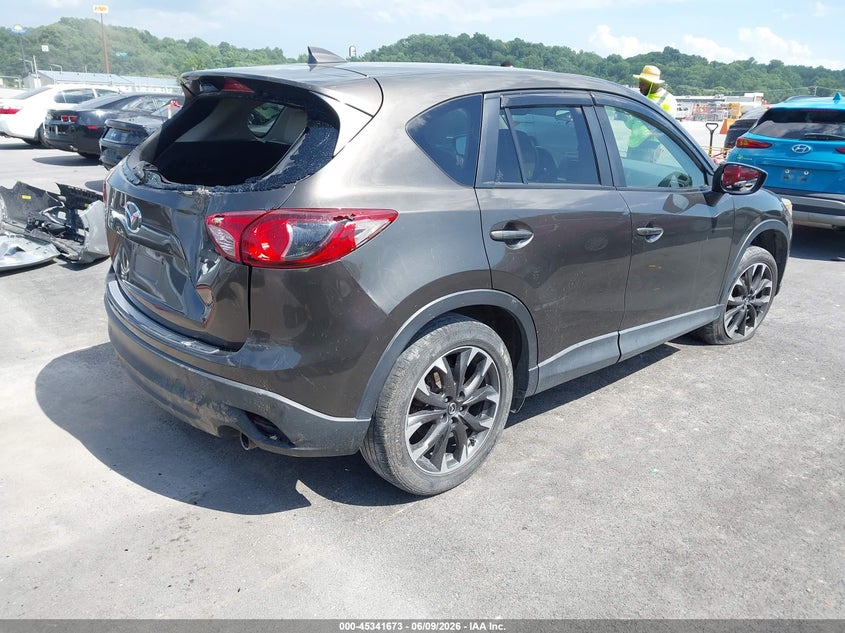 2016 Mazda Cx-5 VIN JM3KE4DY2G0686643 IAAI salvage auction — LEFT FRONT, Salvage (Illinois), sold $3,400 on 2026-09-11 (photo 4)