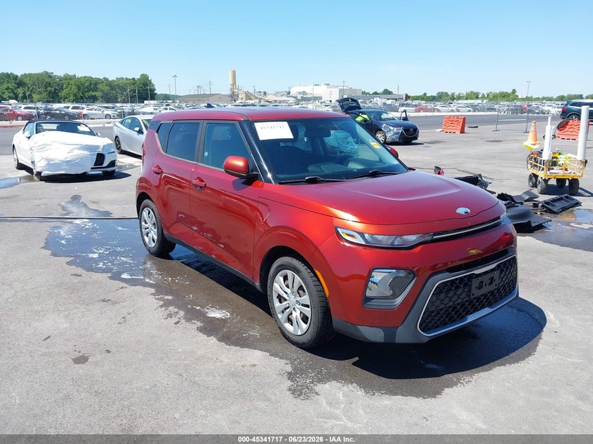 2020 Kia Soul VIN KNDJ23AUXL7097916 IAAI salvage auction — UNKNOWN, Salvage (Missouri), sold $2,150 on 2026-07-11 (photo 1)