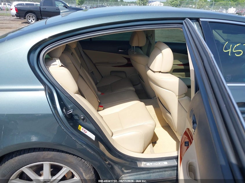 2007 Lexus Gs 350 VIN JTHCE96S770011176 IAAI salvage auction — FRONT END, Clear (Virginia), sold $550 on 2026-07-14 (photo 8)