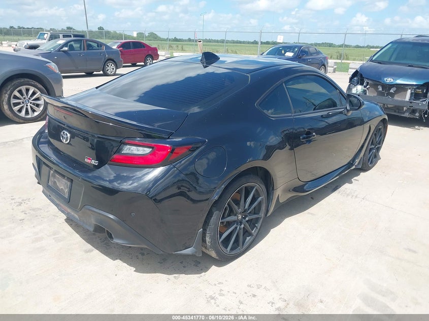 2023 Toyota Gr 86 VIN JF1ZNBF15P8763315 IAAI salvage auction — WATER/FLOOD, Salvage (Texas), sold $9,000 on 2026-07-31 (photo 4)