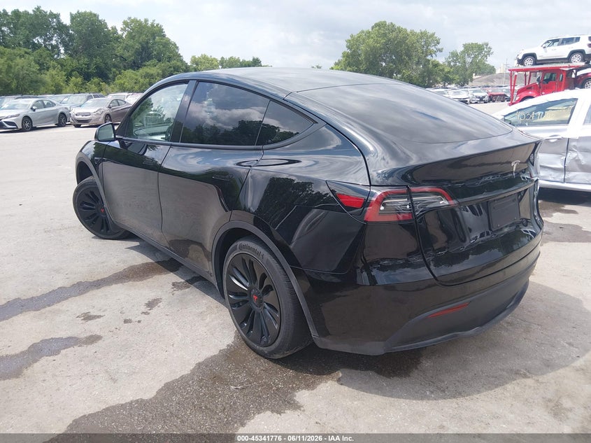 2023 Tesla Model y VIN 7SAYGDEDXPF941293 IAAI salvage auction — RIGHT SIDE, Salvage Title, sold $75 on 2026-07-29 (photo 3)