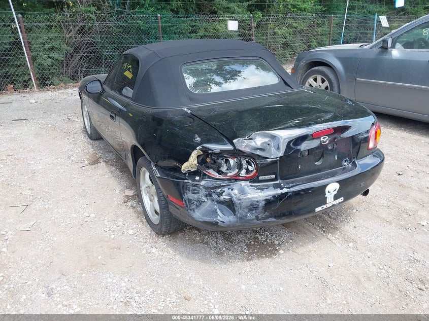 1999 Mazda Mx-5 miata VIN JM1NB3538X0103357 IAAI salvage auction — LEFT REAR, Clear (Indiana), sold $1,875 on 2026-07-15 (photo 6)