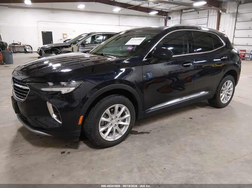 2021 Buick Envision VIN LRBFZMR43MD147133 IAAI salvage auction — HAIL, Salvage (Iowa), sold $11,750 on 2026-07-28 (photo 2)
