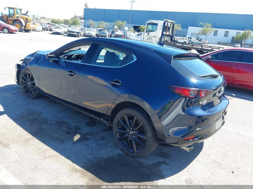 2019 Mazda 3 VIN JM1BPBNM0K1144415 IAAI salvage auction — RIGHT FRONT, Salvage (California), sold $1,300 on 2026-07-20 (photo 3)