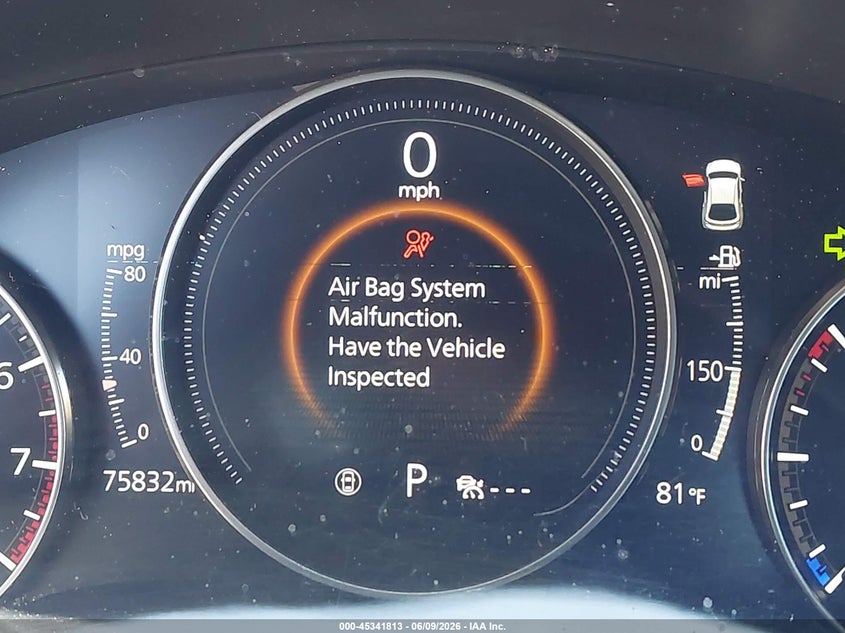 2019 Mazda 3 VIN JM1BPBNM0K1144415 IAAI salvage auction — RIGHT FRONT, Salvage (California), sold $1,300 on 2026-07-20 (photo 7)