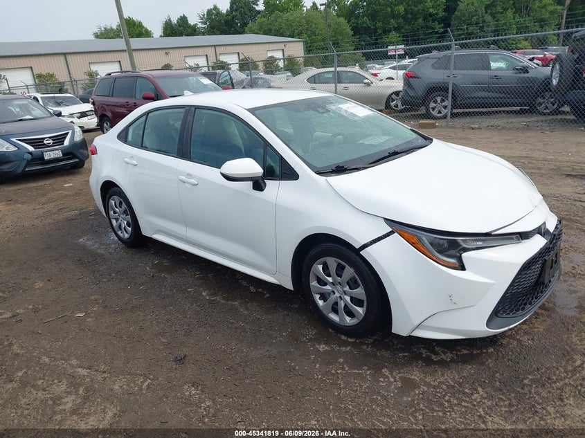 2020 Toyota Corolla VIN 5YFEPRAE8LP081615 IAAI salvage auction — FRONT END, Salvage (Virginia), sold $5,225 on 2026-07-20 (photo 1)