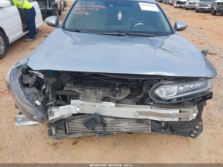 2018 Honda Accord VIN 1HGCV1F1XJA202796 IAAI salvage auction — FRONT END, Salvage (North Carolina), sold $1,750 on 2026-07-27 (photo 6)