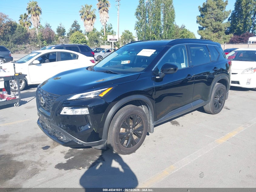 2023 Nissan Rogue VIN JN8BT3BA3PW013005 IAAI salvage auction — REAR END, Salvage Title, sold $4,800 on 2026-07-13 (photo 2)