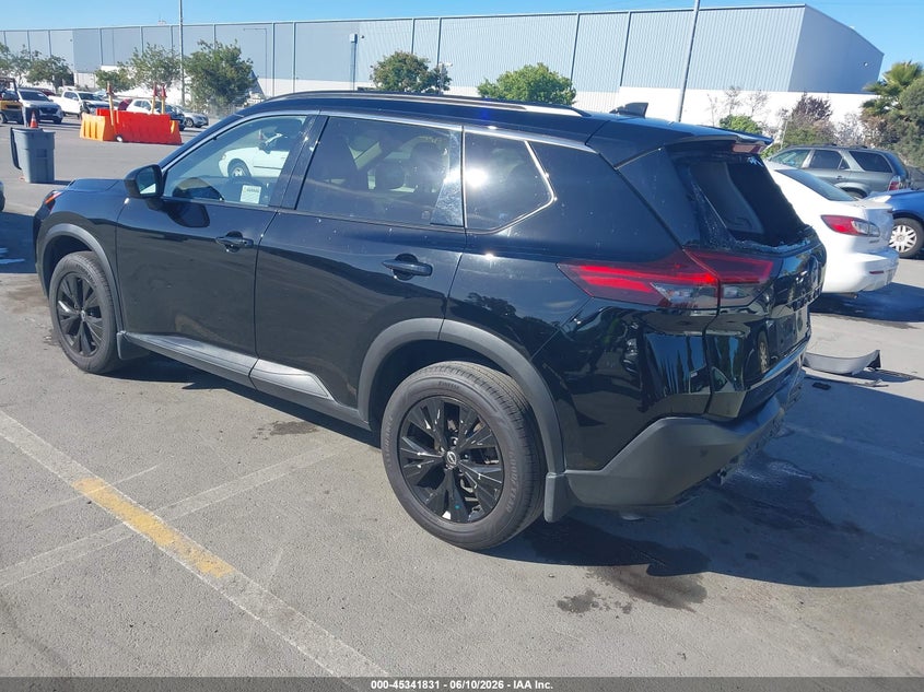 2023 Nissan Rogue VIN JN8BT3BA3PW013005 IAAI salvage auction — REAR END, Salvage Title, sold $4,800 on 2026-07-13 (photo 3)