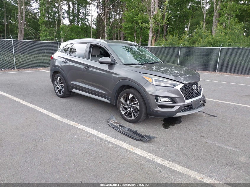 2020 Hyundai Tucson VIN KM8J3CAL8LU184862 IAAI salvage auction — LEFT FRONT, Mv-907A (New York), sold $4,250 on 2026-07-09 (photo 1)