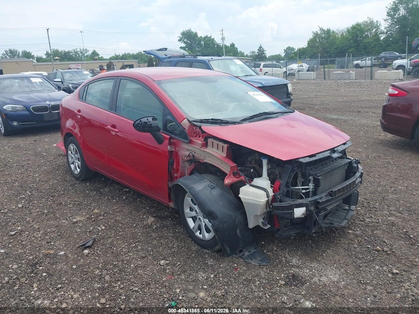 2013 Kia Rio VIN KNADM4A31D6308879 IAAI salvage auction — FRONT END, Salvage (Ohio), sold $350 on 2026-07-08 (photo 1)