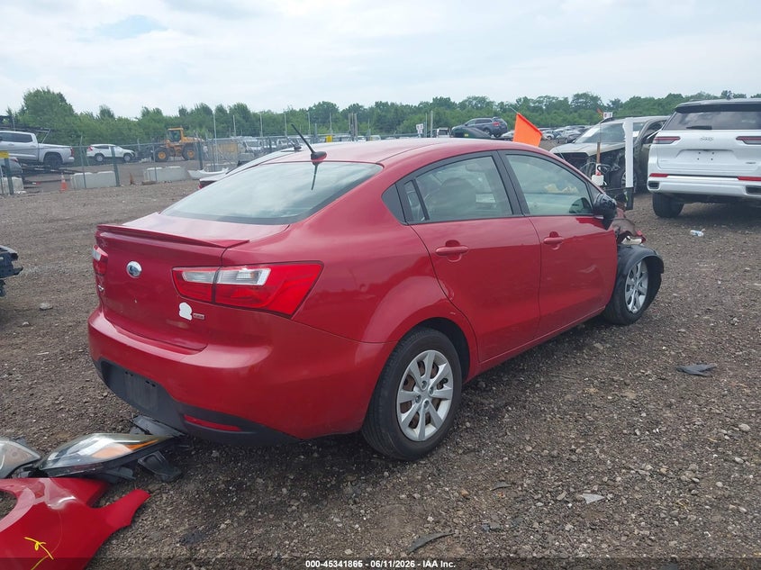 2013 Kia Rio VIN KNADM4A31D6308879 IAAI salvage auction — FRONT END, Salvage (Ohio), sold $350 on 2026-07-08 (photo 4)