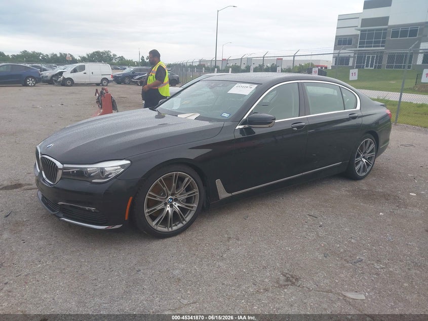 2018 BMW 7er VIN WBA7E4C51JGV23998 IAAI salvage auction — RIGHT SIDE, Original (Texas), sold $9,500 on 2026-07-21 (photo 2)