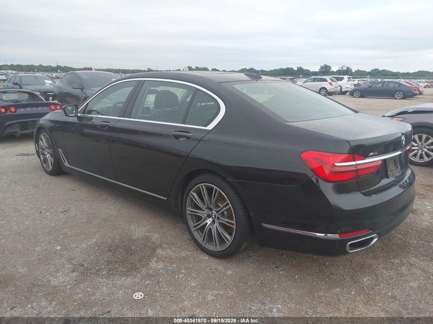 2018 BMW 7er VIN WBA7E4C51JGV23998 IAAI salvage auction — RIGHT SIDE, Original (Texas), sold $9,500 on 2026-07-21 (photo 3)