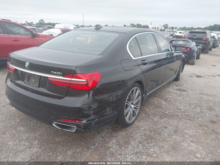2018 BMW 7er VIN WBA7E4C51JGV23998 IAAI salvage auction — RIGHT SIDE, Original (Texas), sold $9,500 on 2026-07-21 (photo 4)