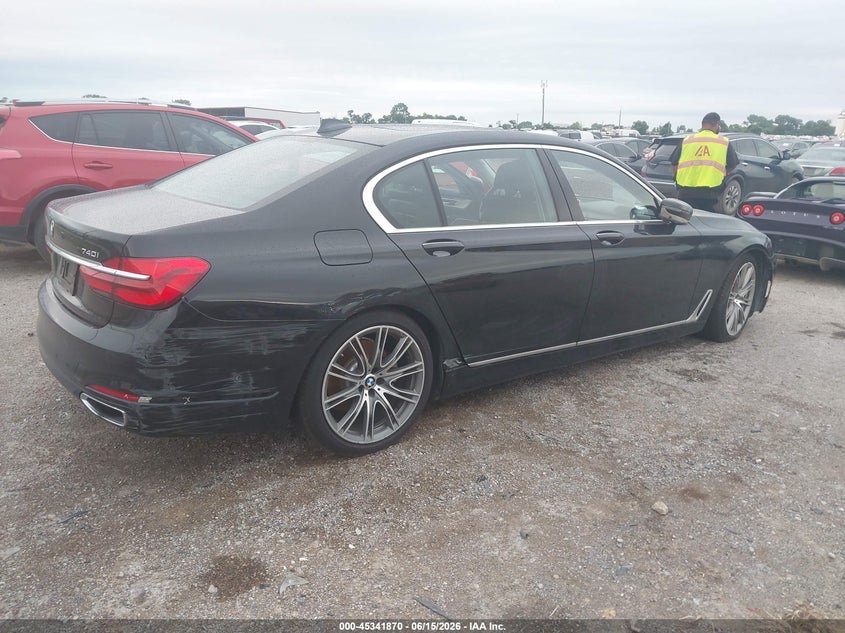2018 BMW 7er VIN WBA7E4C51JGV23998 IAAI salvage auction — RIGHT SIDE, Original (Texas), sold $9,500 on 2026-07-21 (photo 6)