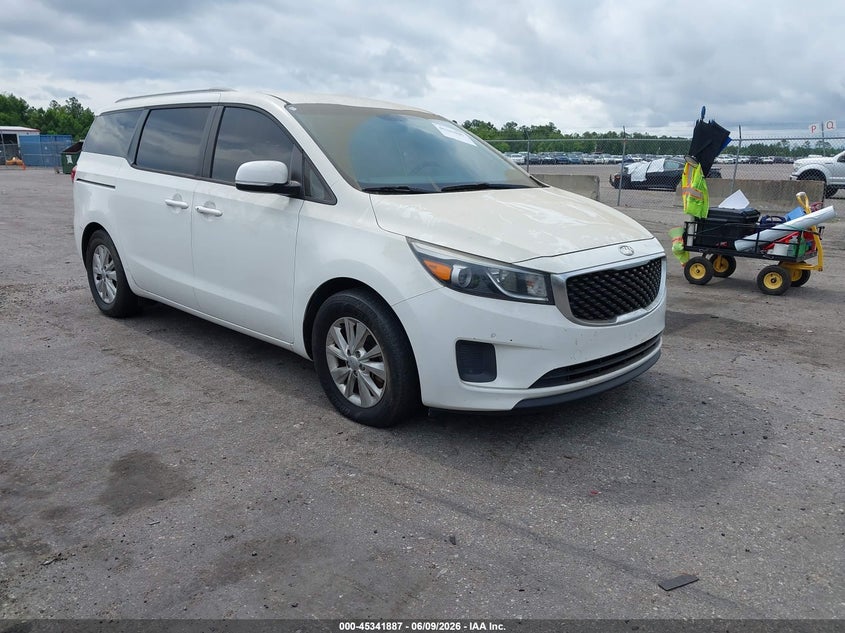 2017 Kia SEDONA VIN KNDMB5C18H6268106 IAAI salvage auction — NORMAL WEAR, Salvage Title, sold $1,150 on 2026-07-14 (photo 1)