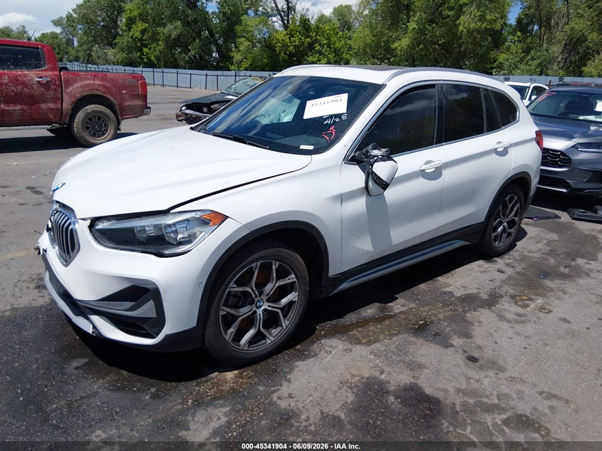 2021 BMW X1 VIN WBXJG9C02M5S25466 IAAI salvage auction — FRONT END, Salvage (Utah), sold $1,450 on 2026-07-30 (photo 2)