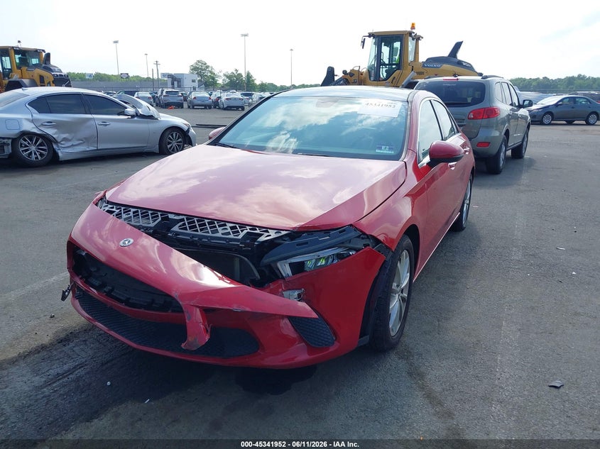 2019 Mercedes-benz A-klasse VIN WDD3G4FBXKW023493 IAAI salvage auction — FRONT END, Salvage (New Jersey), sold $3,850 on 2026-07-27 (photo 2)