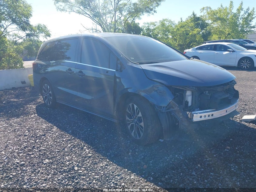 2025 Honda Odyssey VIN 5FNRL6H94SB051199 IAAI salvage auction — FRONT END, Salvage Title, sold $9,300 on 2026-07-28 (photo 1)
