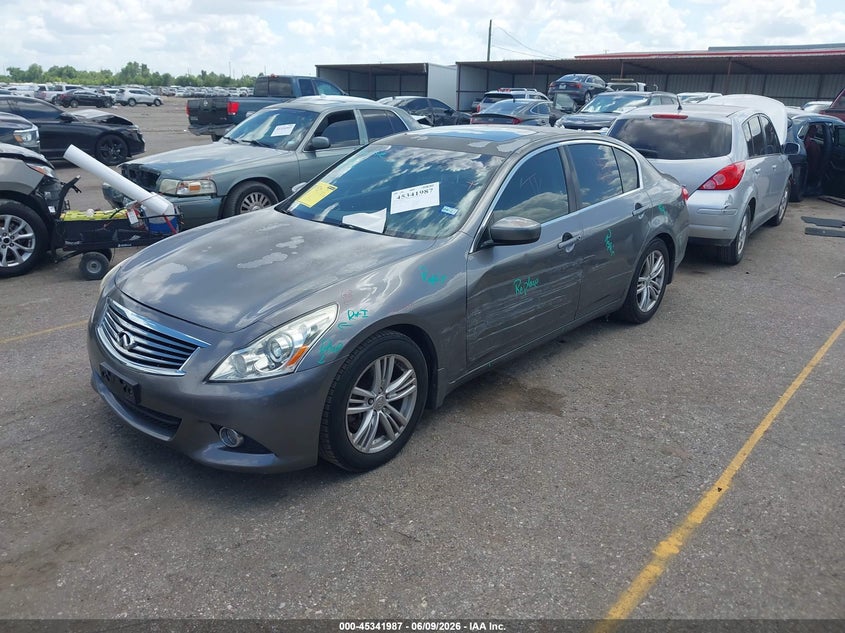 2013 Infiniti G VIN JN1CV6AP3DM716535 IAAI salvage auction — FRONT END, Original (Texas), sold $500 on 2026-07-22 (photo 2)