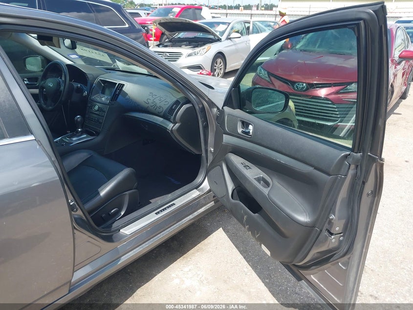 2013 Infiniti G VIN JN1CV6AP3DM716535 IAAI salvage auction — FRONT END, Original (Texas), sold $500 on 2026-07-22 (photo 5)