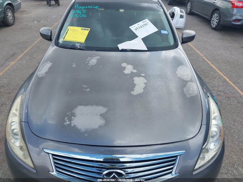 2013 Infiniti G VIN JN1CV6AP3DM716535 IAAI salvage auction — FRONT END, Original (Texas), sold $500 on 2026-07-22 (photo 6)